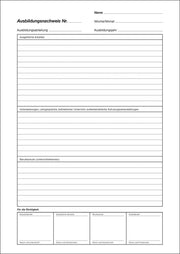 RNK-Verlag Formularbuch Ausbildungsnachweis, wöchentliche/monatliche Eintragungen DIN A4 56 Seiten