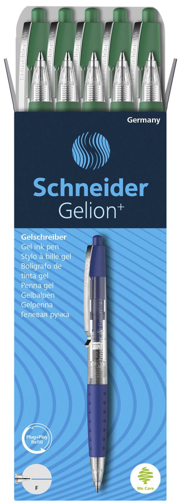Schneider Gelion Gelschreiber 0.4 mm, Schreibfarbe: Grün