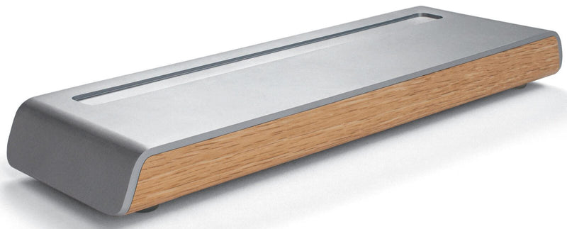 SIGEL Stiftablage 24,0 x 7,5 x 2,3 cm silber/holzfarben
