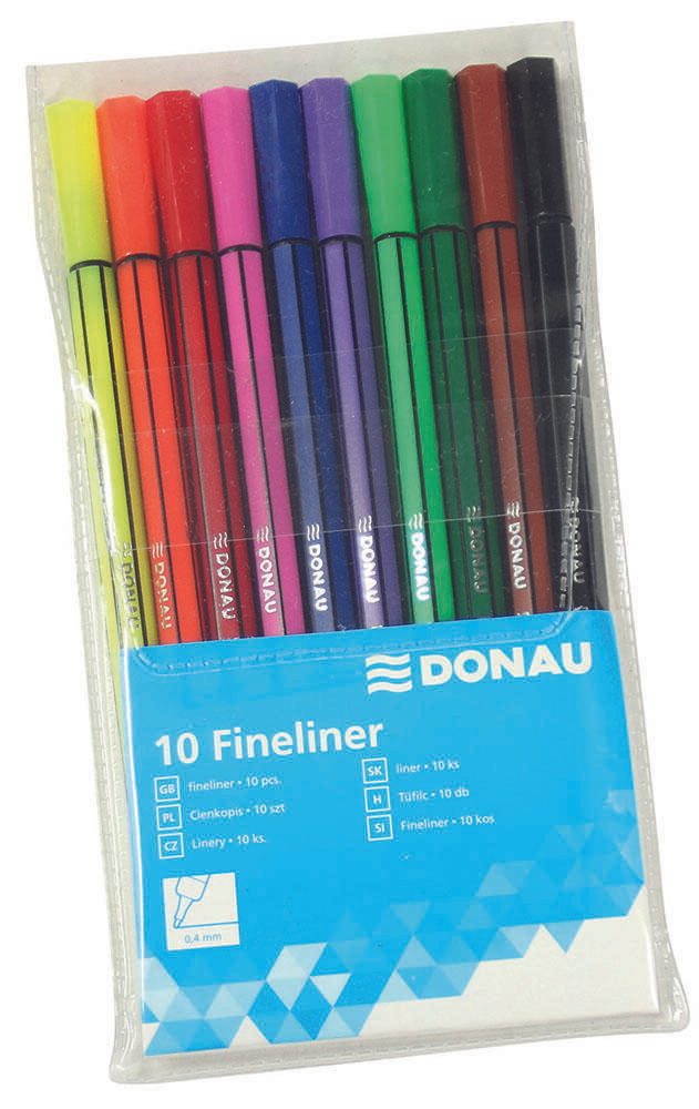 DONAU Fineliner 0.4 mm Mehrfarbig