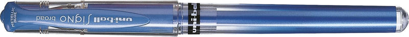 uni-ball Signo-metal Gelschreiber 0.6 mm, Schreibfarbe: Blau