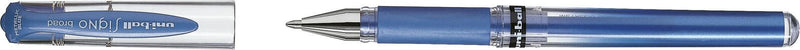 uni-ball Signo-metal Gelschreiber 0.6 mm, Schreibfarbe: Blau