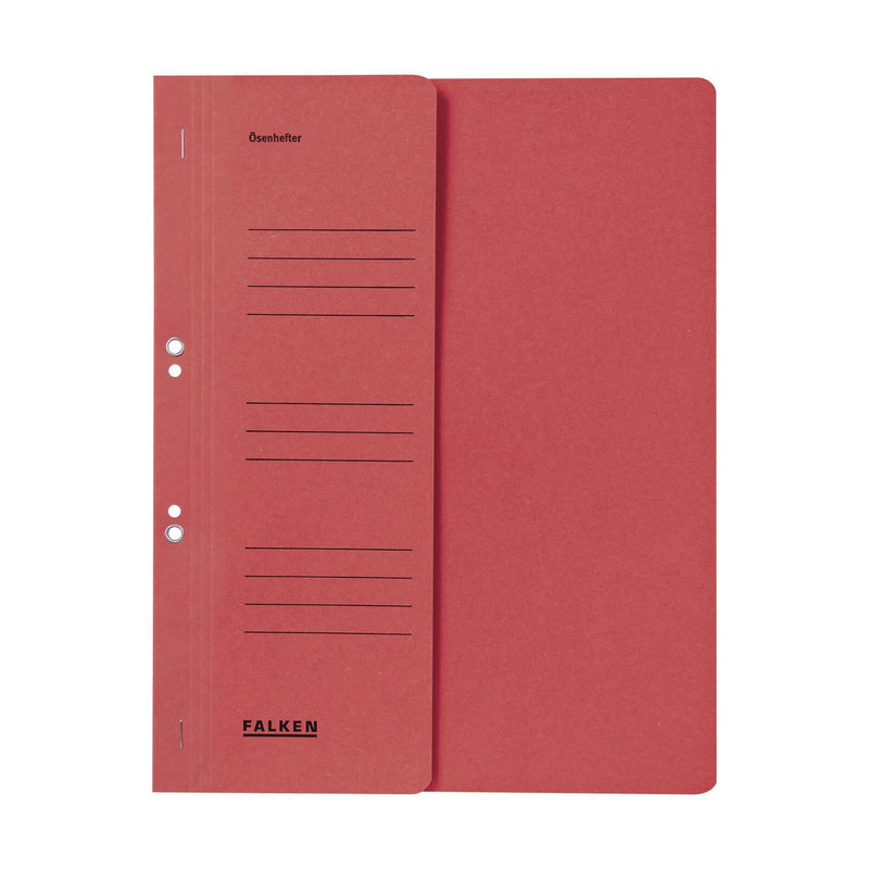 FALKEN Ösenhefter DIN A4 kaufmännische Heftung rot