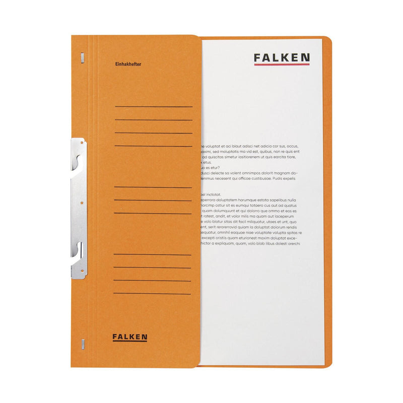 FALKEN Einhakhefter DIN A4 kaufmännische Heftung orange