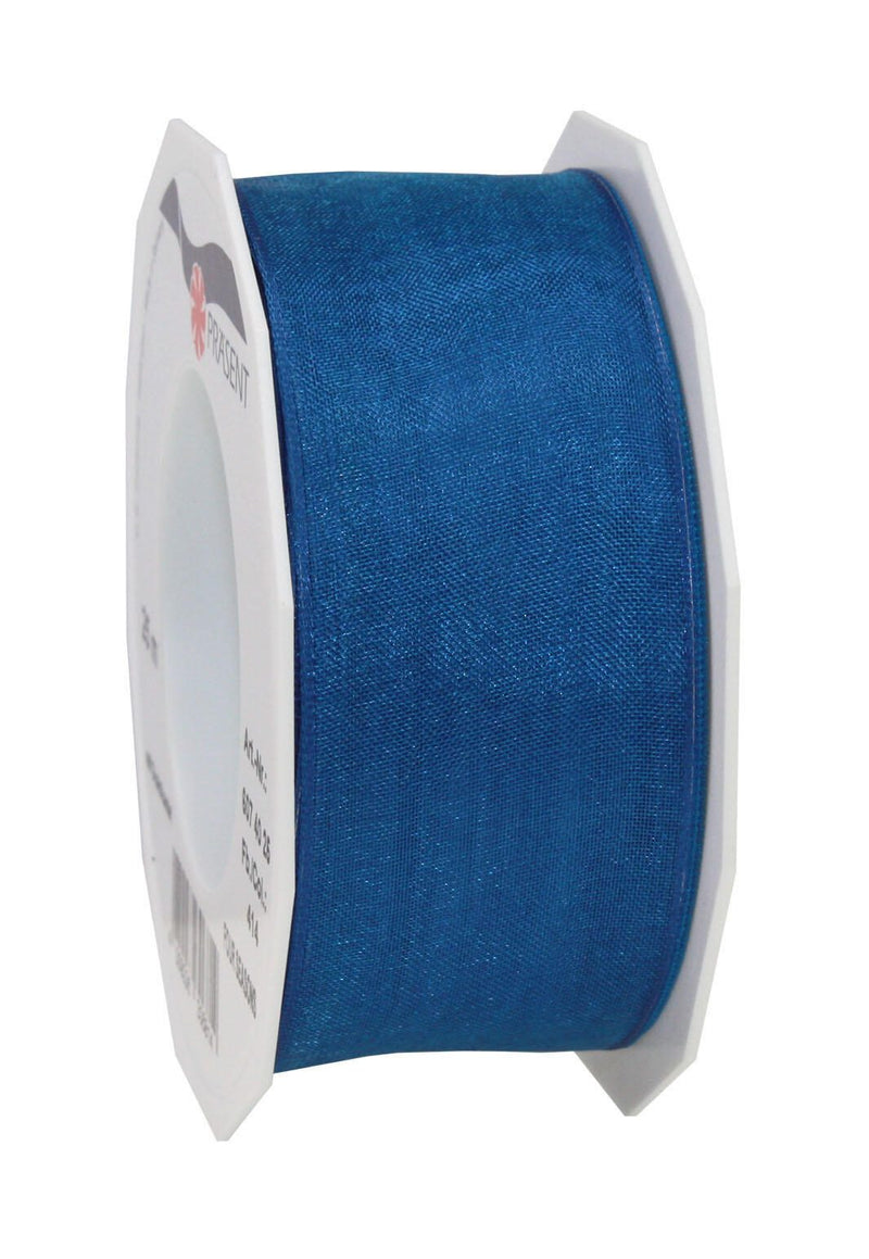 PRÄSENT Geschenkbänder 40 mm x 25 m royalblau