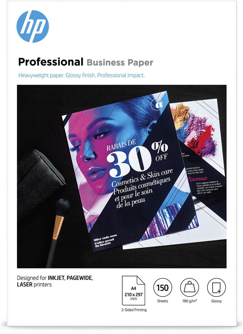 HP Fotopapier Professional Business 3VK91A DIN A4 glänzend 180 g/m²