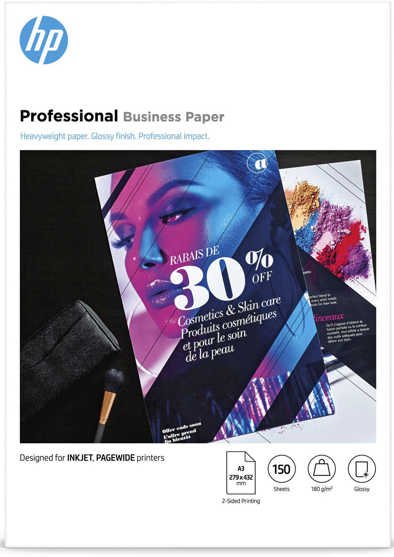 HP Fotopapier Professional Business 7MV84A DIN A3 glänzend 180 g/m²