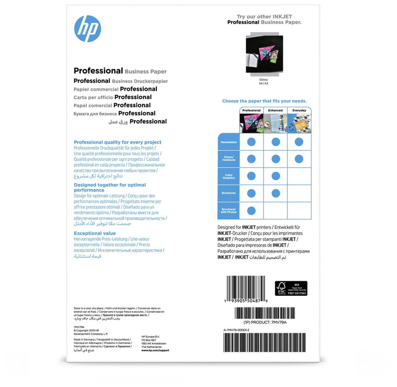 HP Fotopapier Professional Business 7MV79A DIN A4 matt 180 g/m²