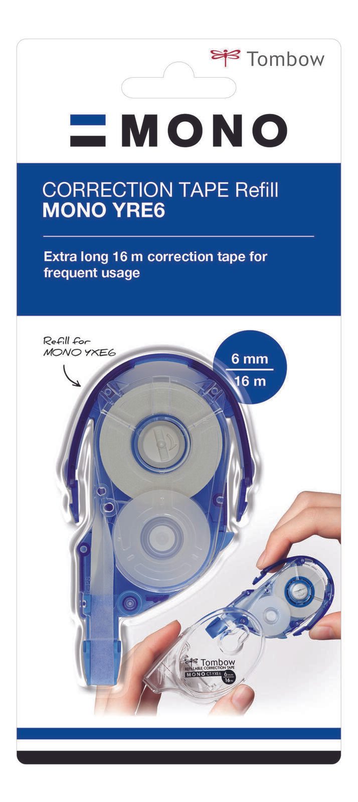Tombow Nachfüllkassette für Korrekturroller 6 mm