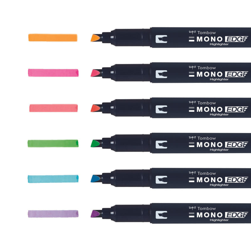 Tombow MONO edge Textmarker Mehrfarbig