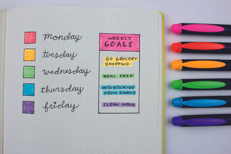 Tombow MONO edge Textmarker Mehrfarbig