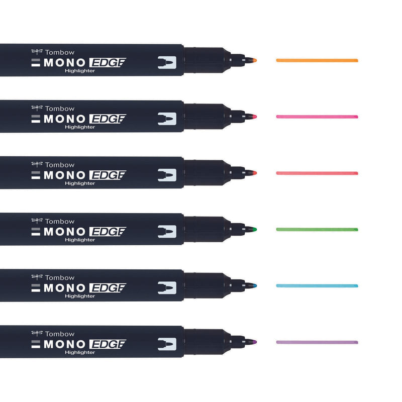 Tombow MONO edge Textmarker Mehrfarbig
