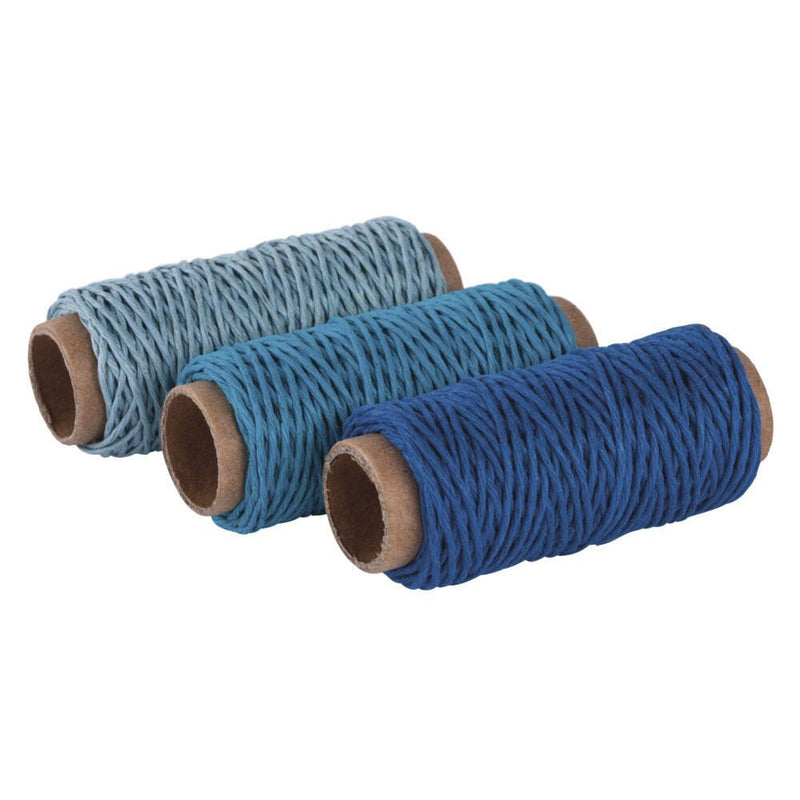 Rayher Kordeln 1 mm x 12 m blau Töne