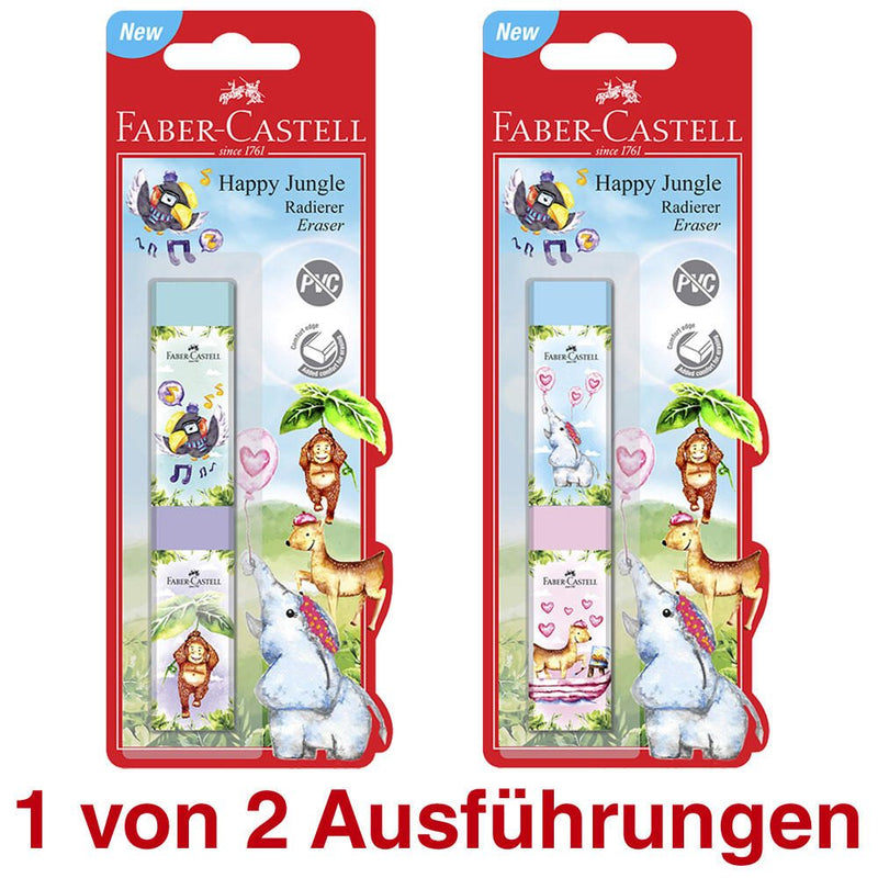 FABER-CASTELL Radiergummis 4 verschiedene Farben