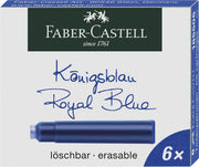 FABER-CASTELL Tintenpatronen für Füller königsblau
