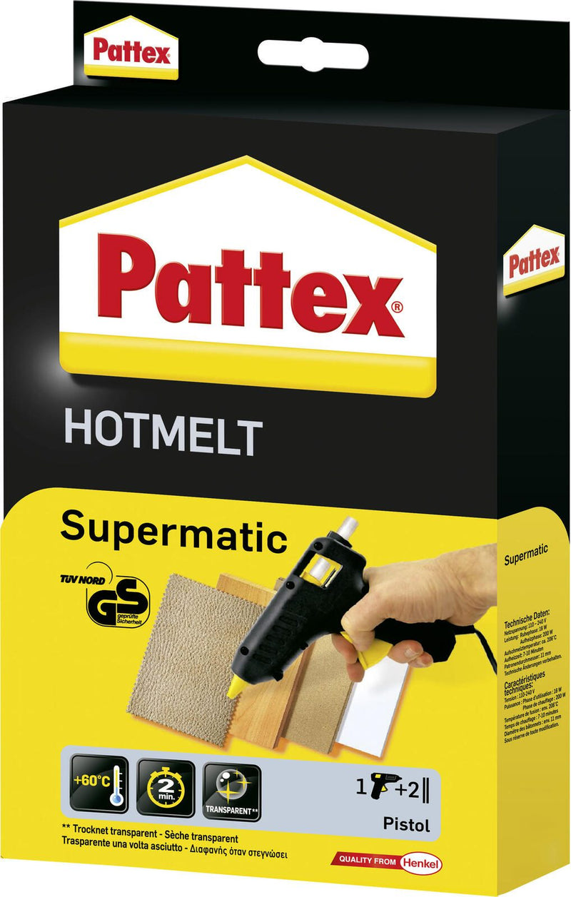 Pattex Supermatic Hot Melt Heißklebepistole schwarz