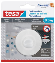 tesa Klebehaken 6 cm x 6 cm weiß