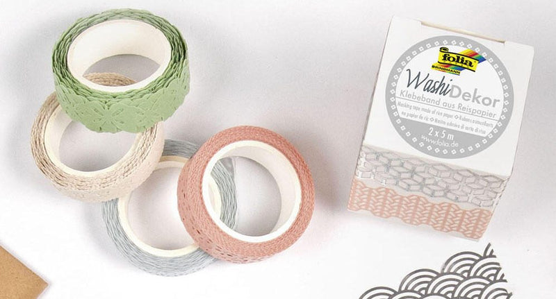 folia Washi-Dekor 4x5m pastell