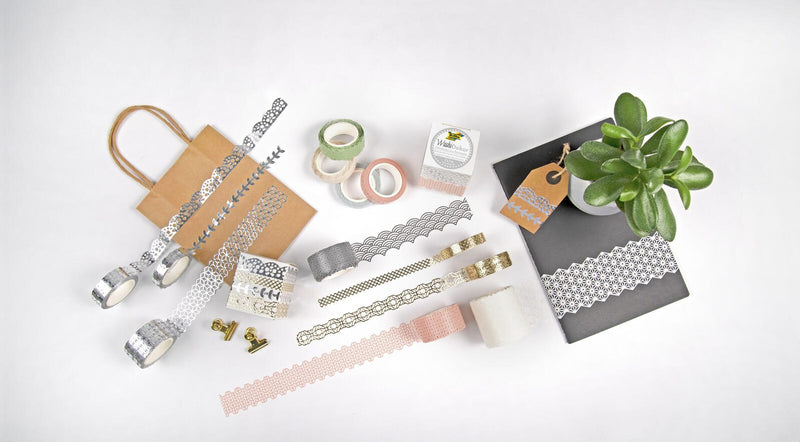 folia Deko-Klebeband 50 mm x 5 m weiß