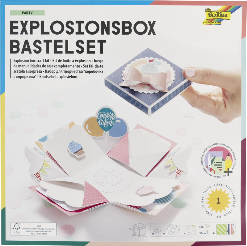 folia Bastelset blau