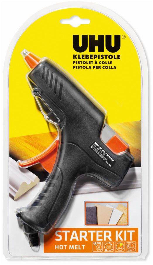 UHU Starter Kit Hot Melt Heißklebepistole schwarz