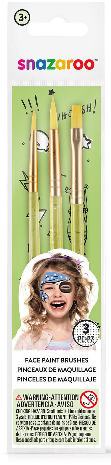 snazaroo™ Schminkpinsel-Set 3-teilig
