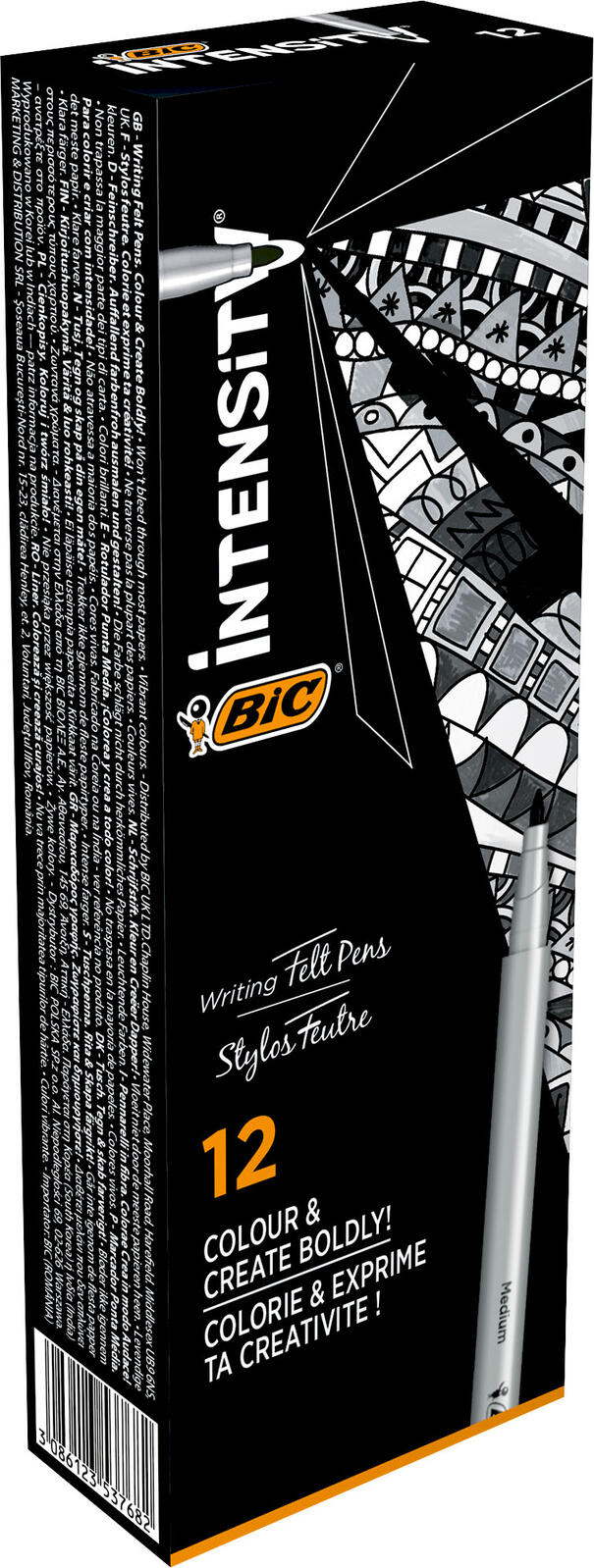 BIC® Filzstifte Schwarz 0.7 mm