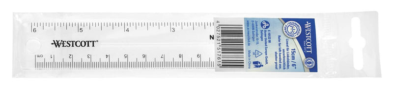 WESTCOTT Lineal 15 cm