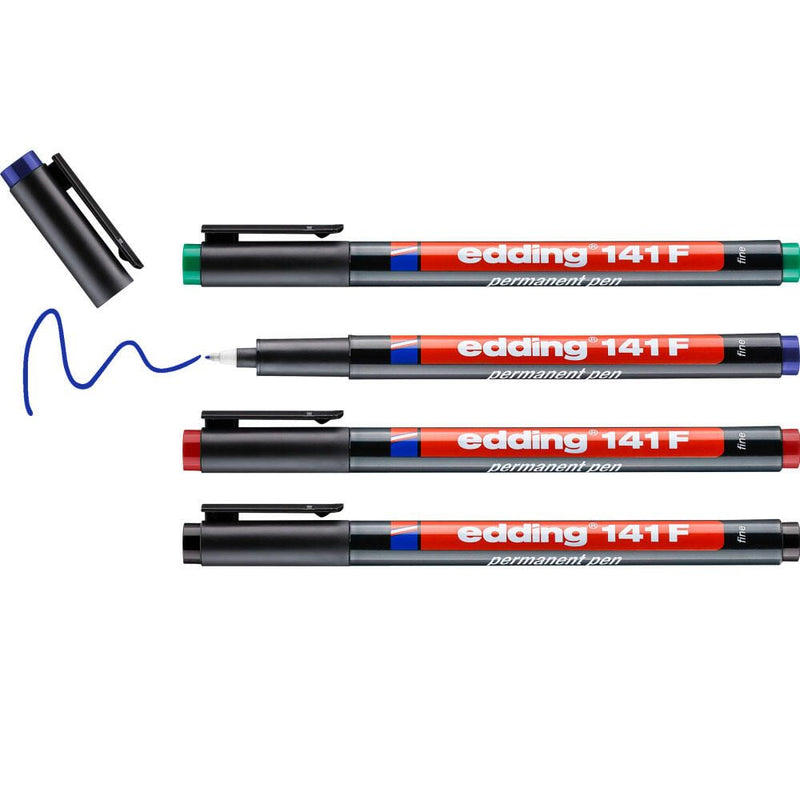 edding 141 F permanent Folienstifte-Set 0.6 mm Mehrfarbig