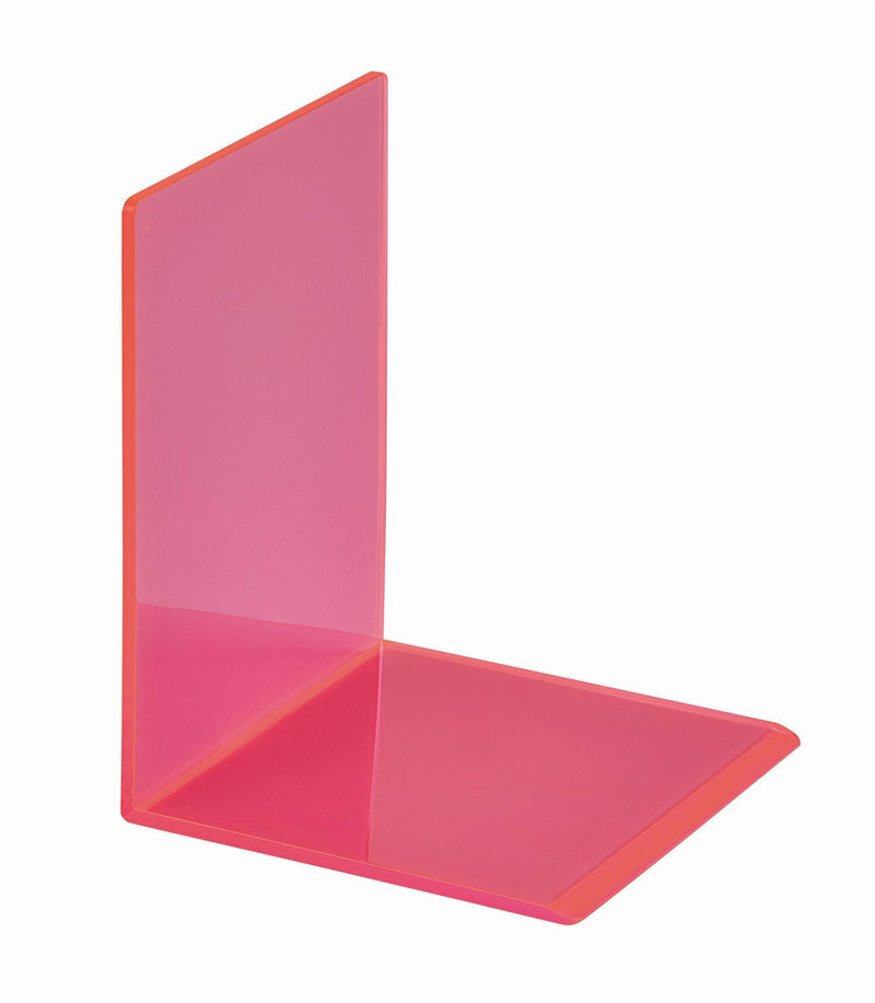 MAUL Buchstützen 10,0 x 10,0 x 13,0 cm neon pink