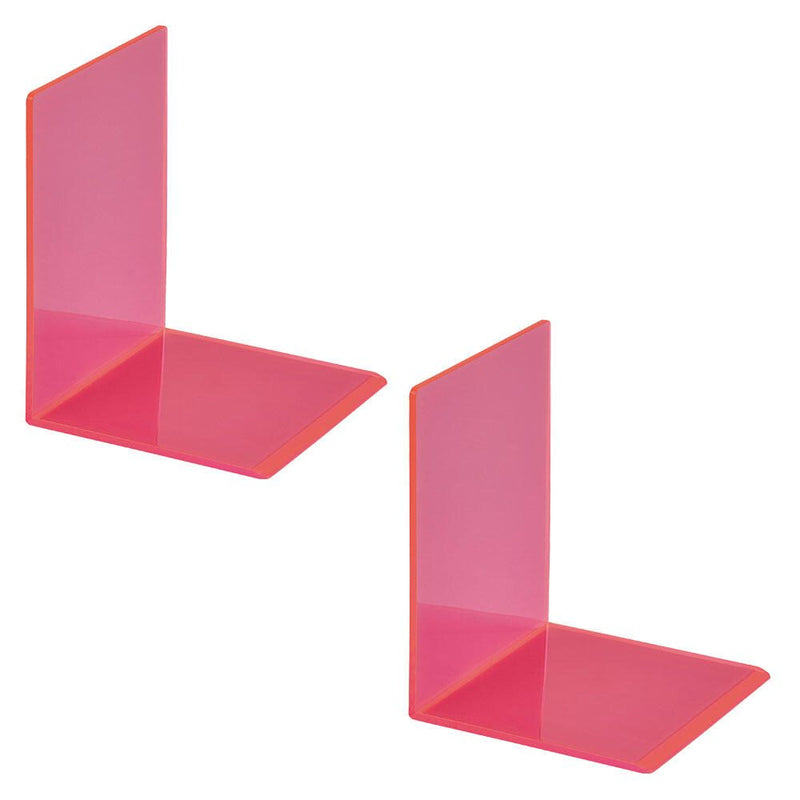 MAUL Buchstützen 10,0 x 10,0 x 13,0 cm neon pink