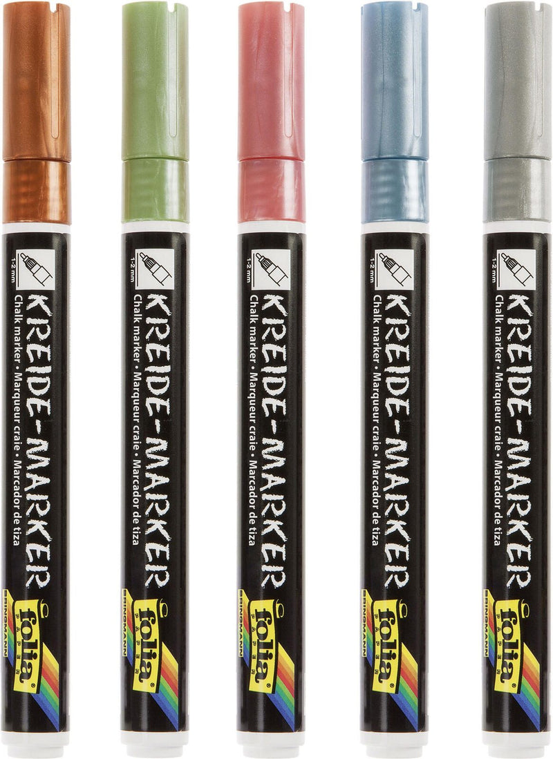 folia Metallic Effects Kreidemarker 1.0 - 2.0 mm Mehrfarbig