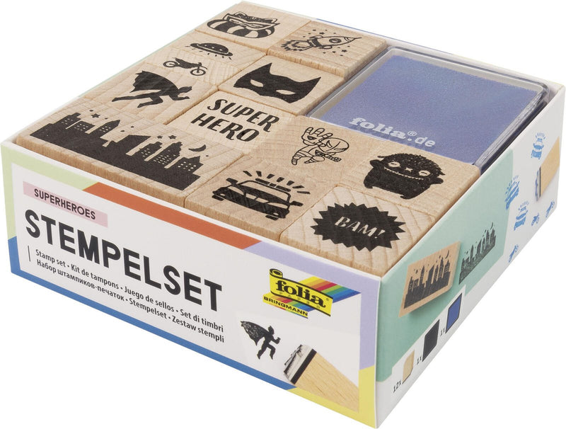 folia Motivstempel-Set SUPERHEROES