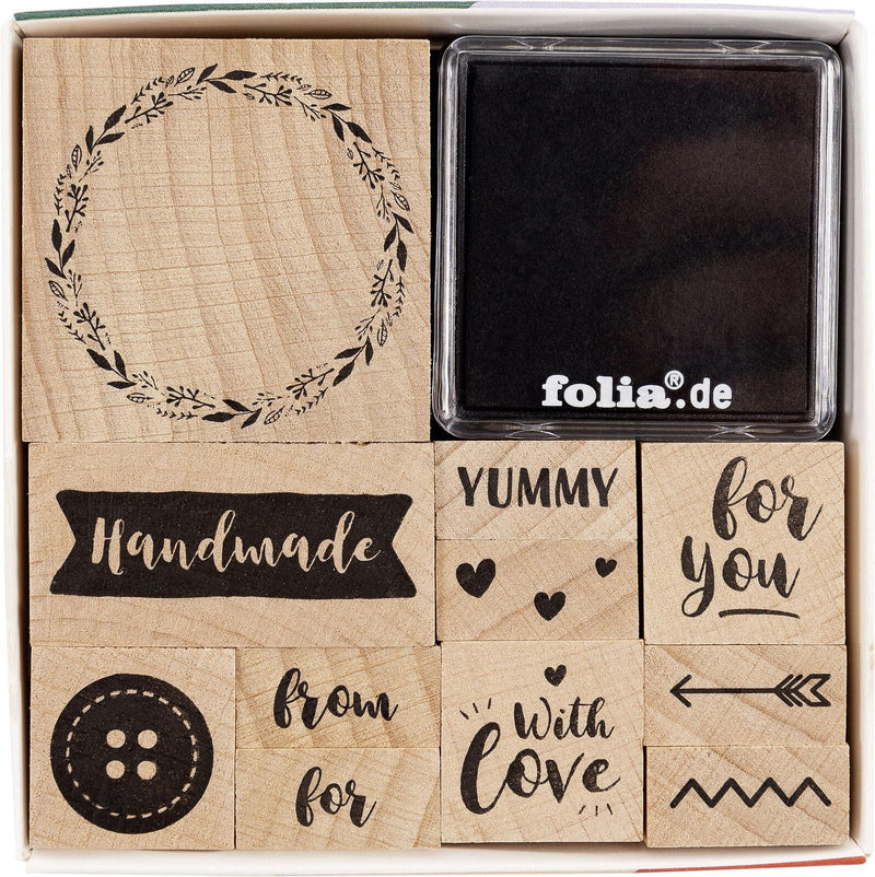 folia Motivstempel-Set HANDMADE