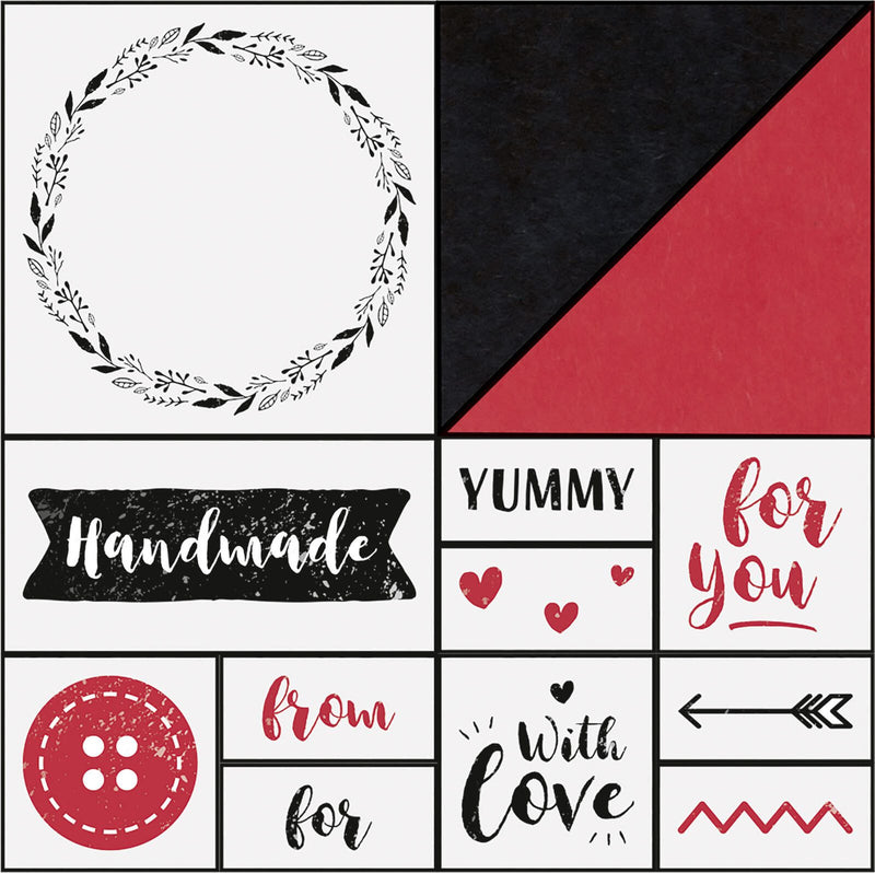 folia Motivstempel-Set HANDMADE