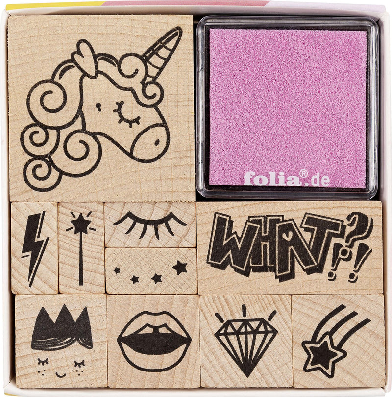 folia Motivstempel-Set UNICORN