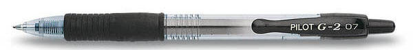 PILOT G2 + 12 Minen Gelschreiber-Set 0.4 mm, Schreibfarbe: Schwarz