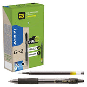 PILOT G2 + 12 Minen Gelschreiber-Set 0.4 mm, Schreibfarbe: Schwarz