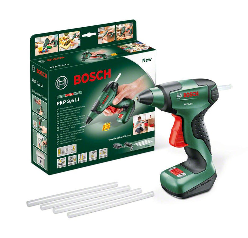 BOSCH PKP 3,6 LI Akku-Heißklebepistole grün