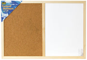 Idena Whiteboard-Pinnwand 60,0 x 40,0 cm Kork/Whiteboard braun/weiß