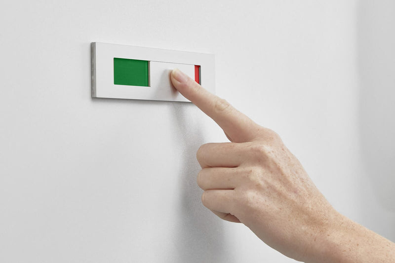 SignSystems® Türschild 15,0 x 4,0 cm silber