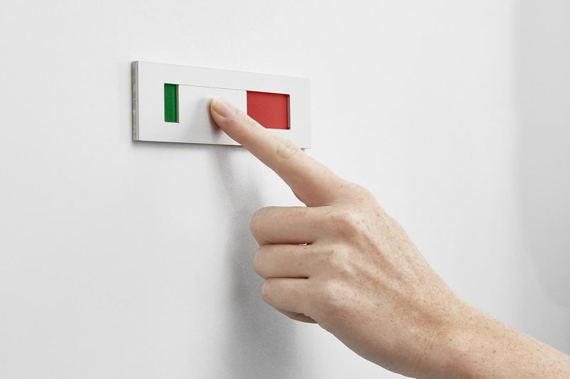 SignSystems® Türschild 15,0 x 4,0 cm silber