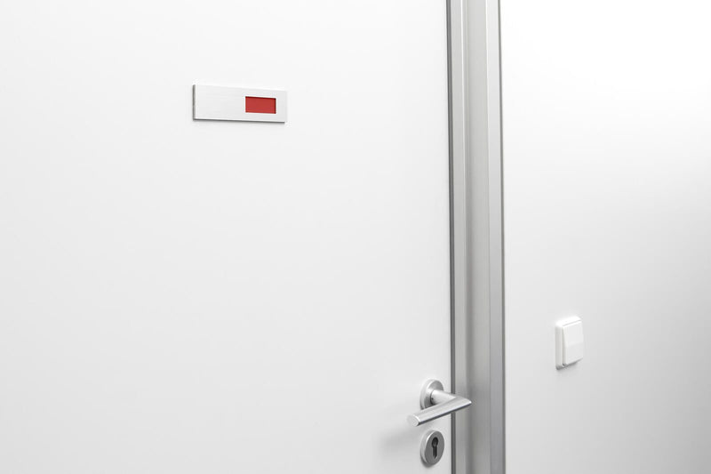 SignSystems® Türschild 15,0 x 4,0 cm silber