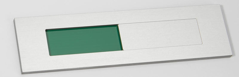 SignSystems® Türschild 15,0 x 4,0 cm silber
