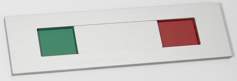 SignSystems® Türschild 15,0 x 4,0 cm silber
