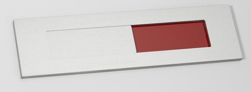 SignSystems® Türschild 15,0 x 4,0 cm silber