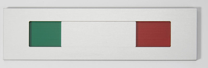 SignSystems® Türschild 15,0 x 4,0 cm silber