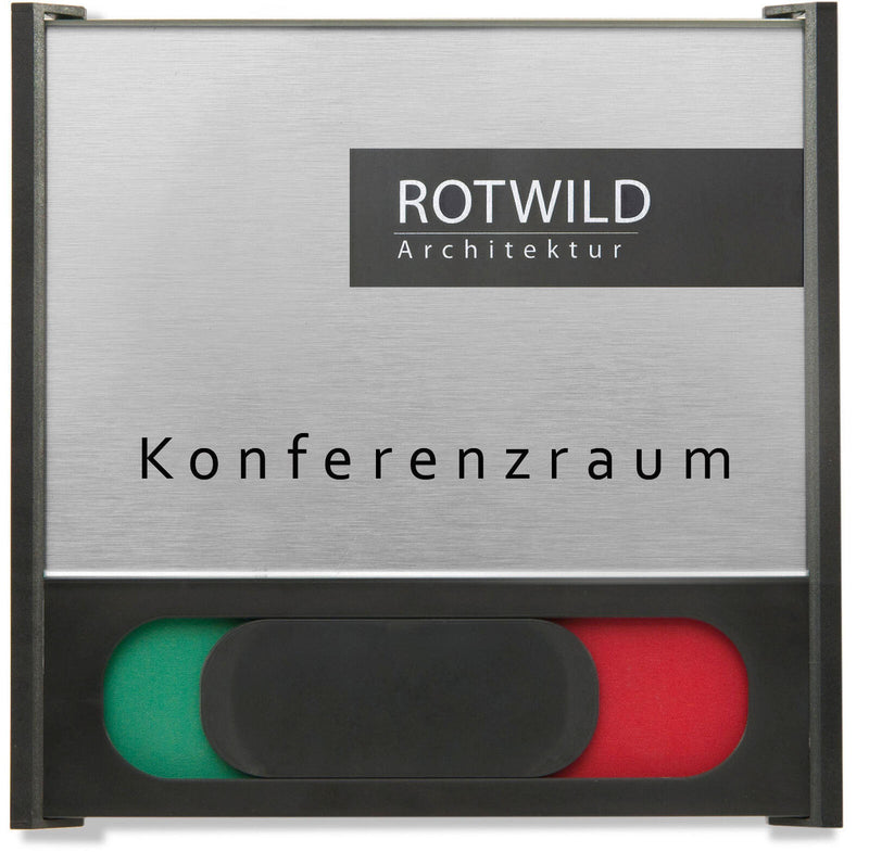 SignSystems® Türschild 15,4 x 15,4 cm schwarz