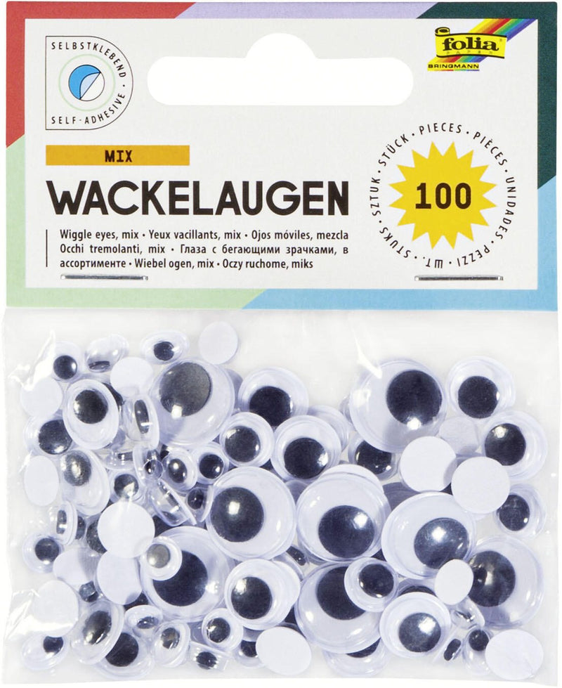 folia Wackelaugen weiß