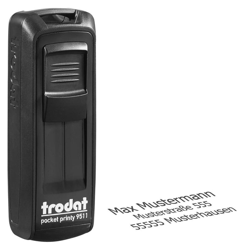 trodat Textstempel, individualisierbar pocket printy 9511 ohne Logo